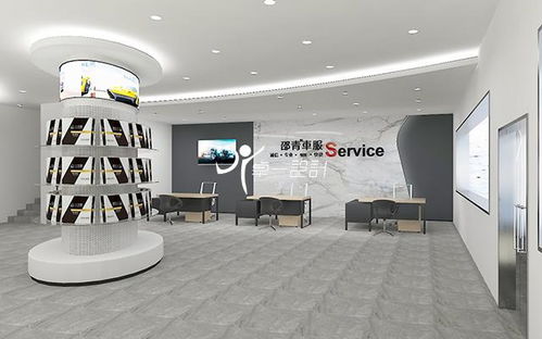 1000平的汽修廠設(shè)計項目分享系列1,效果圖及最終效果